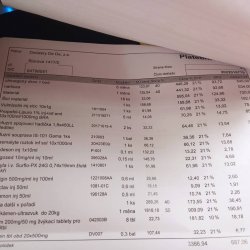 Faktura z veteriny - Bobík 