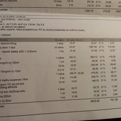 Faktura z veteriny Jack 