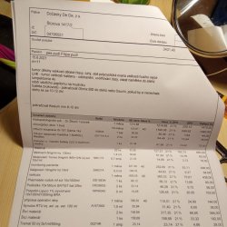 Faktura z veteriny Filipka